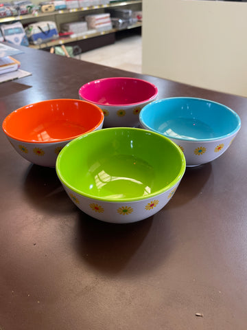 Campersmile melamine 4pc bowl set multicoloured