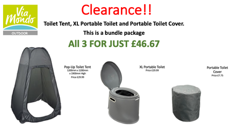 Camping/Festival Toilet package deal OFFER!!