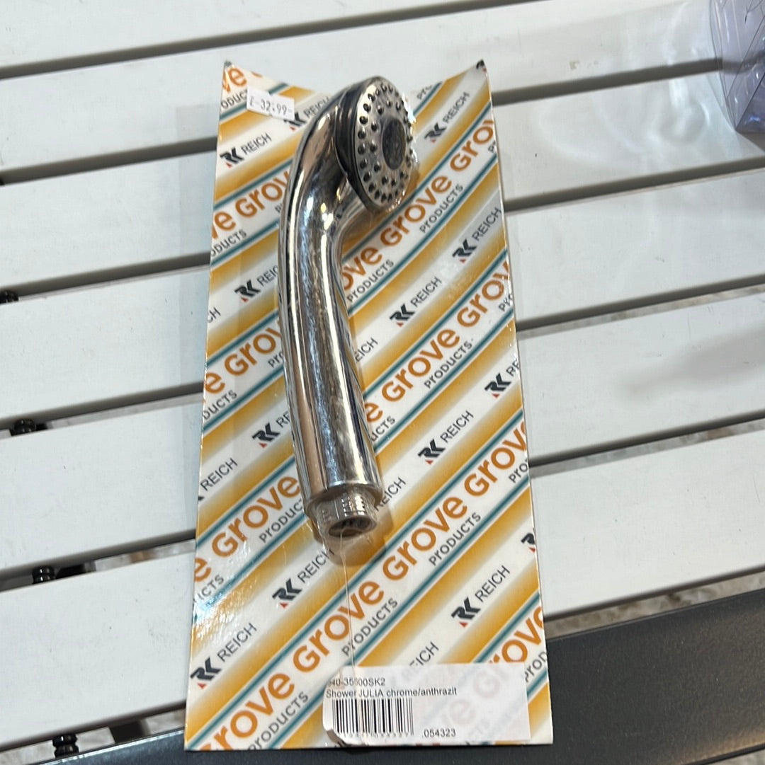 Shower head Julia chrome/anthrazit Camping HQ UK