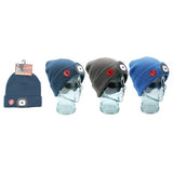 Mens Led Light Hat (Assorted Colours)