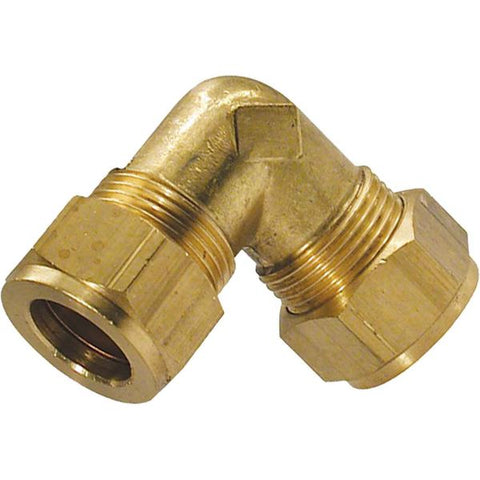 Gas Pipe Brass Equal Elbow Coupling 12mm x 12mm
