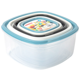 Set of 5 Square Urban Food Containers