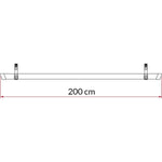Fiamma Bike Rail Quick 200 Red Tandem 2m long wheel base