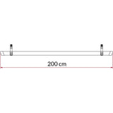 Fiamma Bike Rail Quick 200 Red Tandem 2m long wheel base