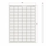 250W 12V solar charging kit with 20A controller and 5m cable