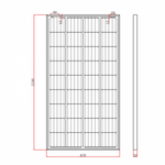 150W 12V solar panel with 5m cable