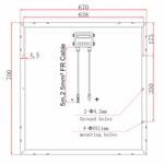 160W (80W+80W) solar panels with 2 x 5m cable