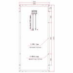 180W 12V solar panel with 5m cable