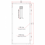 180W 12V solar panel with 5m cable