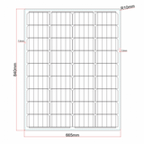 100W Black Reinforced semi-flexible solar panel with round rear junction box and 3m cable, with durable ETFE coating