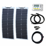 100W (50W+50W) 12V Reinforced narrow semi-flexible solar charging kit