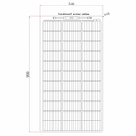 100W semi-flexible fibreglass solar panel with durable ETFE coating
