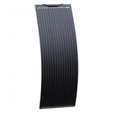 130W 12V narrow semi-flexible dual battery solar charging kit