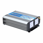 1kW complete dual battery van conversion kit with 2 x 130W black narrow semi-flexible solar panels, 100Ah 12V battery and 1000W 230V pure sine wave inverter
