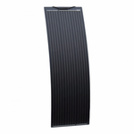 1.5kW complete dual battery van conversion kit with 2 x 150W black narrow semi-flexible solar panels, 200Ah 12V battery and 1500W 230V pure sine wave inverter