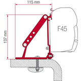 Package deal Fiamma Titanium F45S 400 & 98655-316 brackets