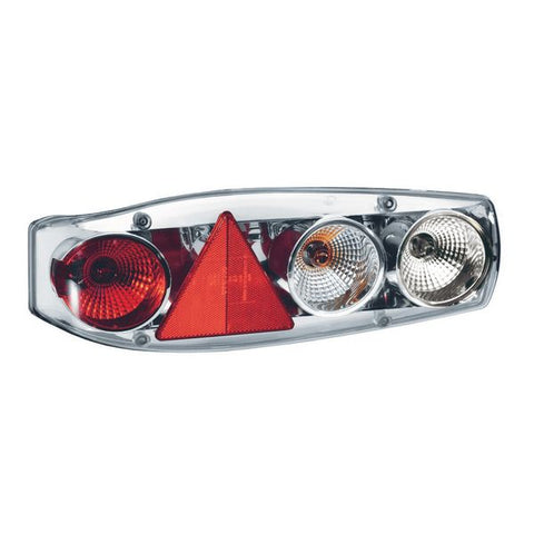Hella Caraluna II Chrome Left Hand Caravan Cluster Lamp with Reverse Light