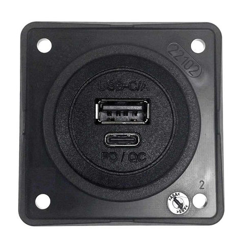 Berker Twin USB Type A and C Charging Socket