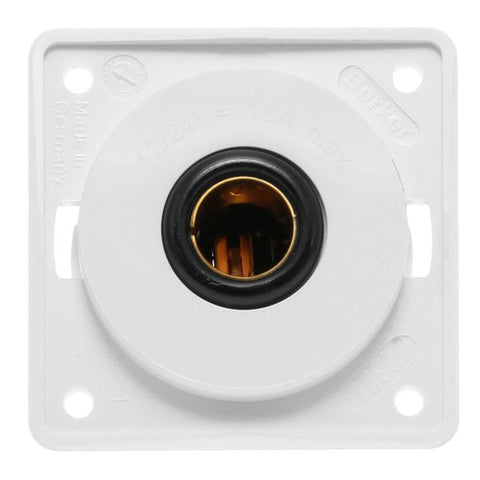 12V Single Pole Socket White (21223W)