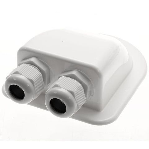3 Way Solar Panel Feed Gland White