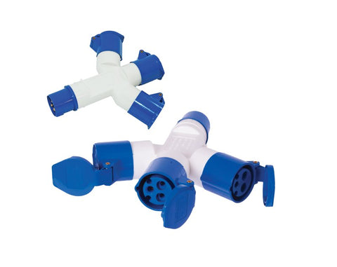 Three way hook up splitter (3) 'Y'
