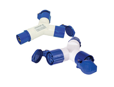 Two way hook up splitter (2) 'Y'