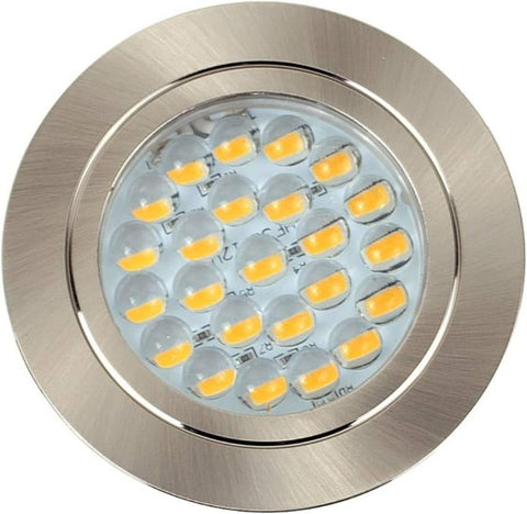 12v HYDRA - Chrome round 24 LED downlight campervan