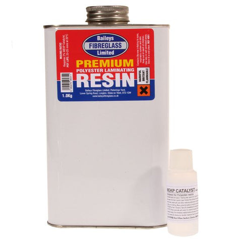Baileys Fibreglass Premium Polyester Resin 1kg