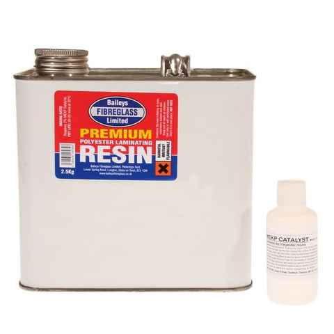 Baileys Fibreglass Premium Polyester Resin 2.5kg