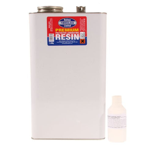 Baileys Fibreglass Premium Polyester Resin 5kg