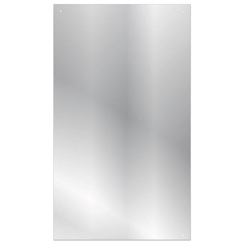Rectangle Glass Mirror Pre-Drilled With Fixings 500 x 700 x 4mm