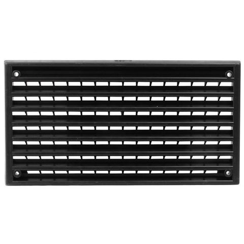 Air Vent 6-3/4" x 3-1/2" Black Plastic