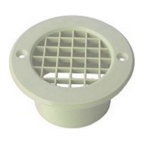 75mm Mesh Floor Vent White