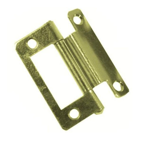 Cranked Flush Hinge Brass