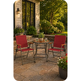 Quest Elite Bordeaux Pro Garden Furniture 3 Piece Set
