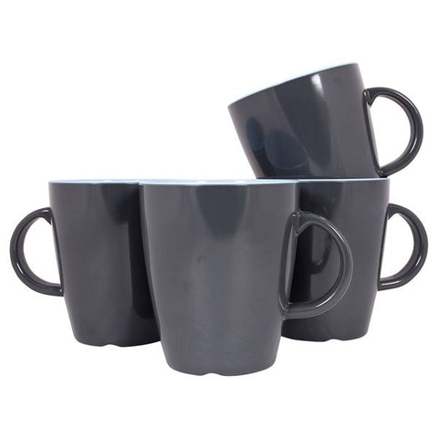 Gimex Vivid Line Mug Blue 380ml 4 Pieces