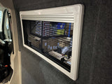 Ducato/Boxer/Relay Opening Flat Acrylic Window 1000x500 With blind and Fly net