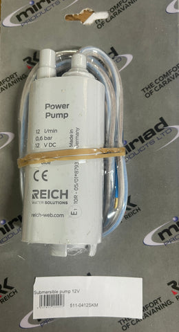 12v Reich Submersible Water Pump 12L Campervan