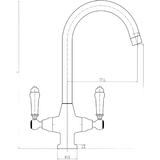 Harrogate Kitchen Tap Chrome