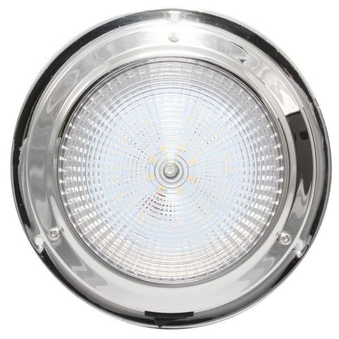 AAA 12V Stainless Dome Light Warm White LED 137mm 4" Dome