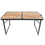 Red Rum Wood Effect Folding Table (Large)
