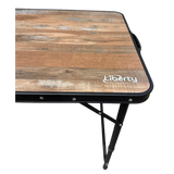 Red Rum Wood Effect Folding Table (Large)