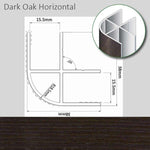 Corner Profile Dark Oak Finish 38 x 38 x 2200mm