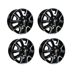 AG Light Alloy Trim Set Black Silver 16 Inch