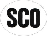 W4 SCO STICKER LARGE OVAL