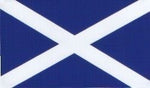 W4 SCOTLAND FLAG MEDIUM RECTANGULAR STICKER