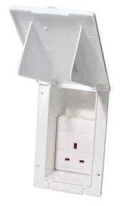 W4 Flush Mains Outlet Oblong