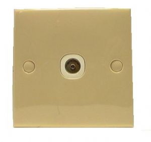 CLIPSAL SQUARE COAX SOCKET BEIGE