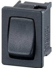 W4 250V Single Pole Rocker Switch Centre Off Blk 13X19Mm