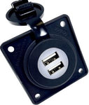 TWIN USB CHARGING POINT ON BERKER BACKPLATE-ANTHRACITE